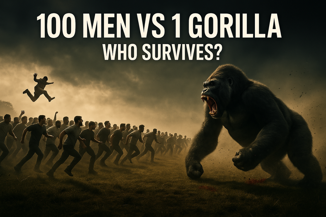 100 Men vs. 1 Gorilla: The Internet’s Wildest Hypothetical