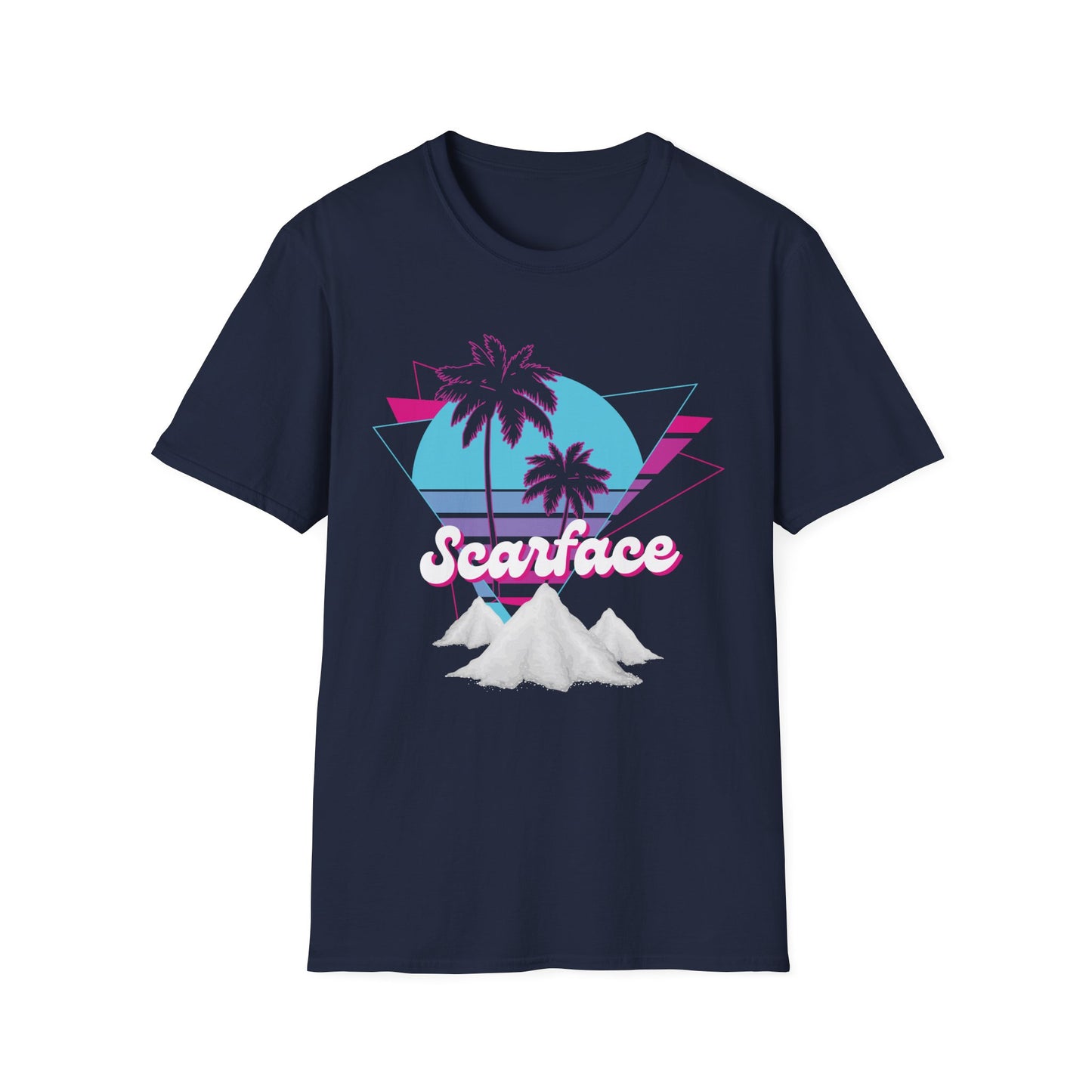 Scarface Neon Empire Graphic T-Shirt – Retro 80s Miami Streetwear Tee