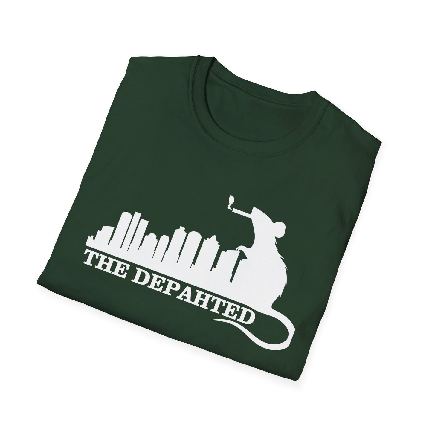 The Depahted T-Shirt – Smoking Rat Graphic Tee with Bold Quote