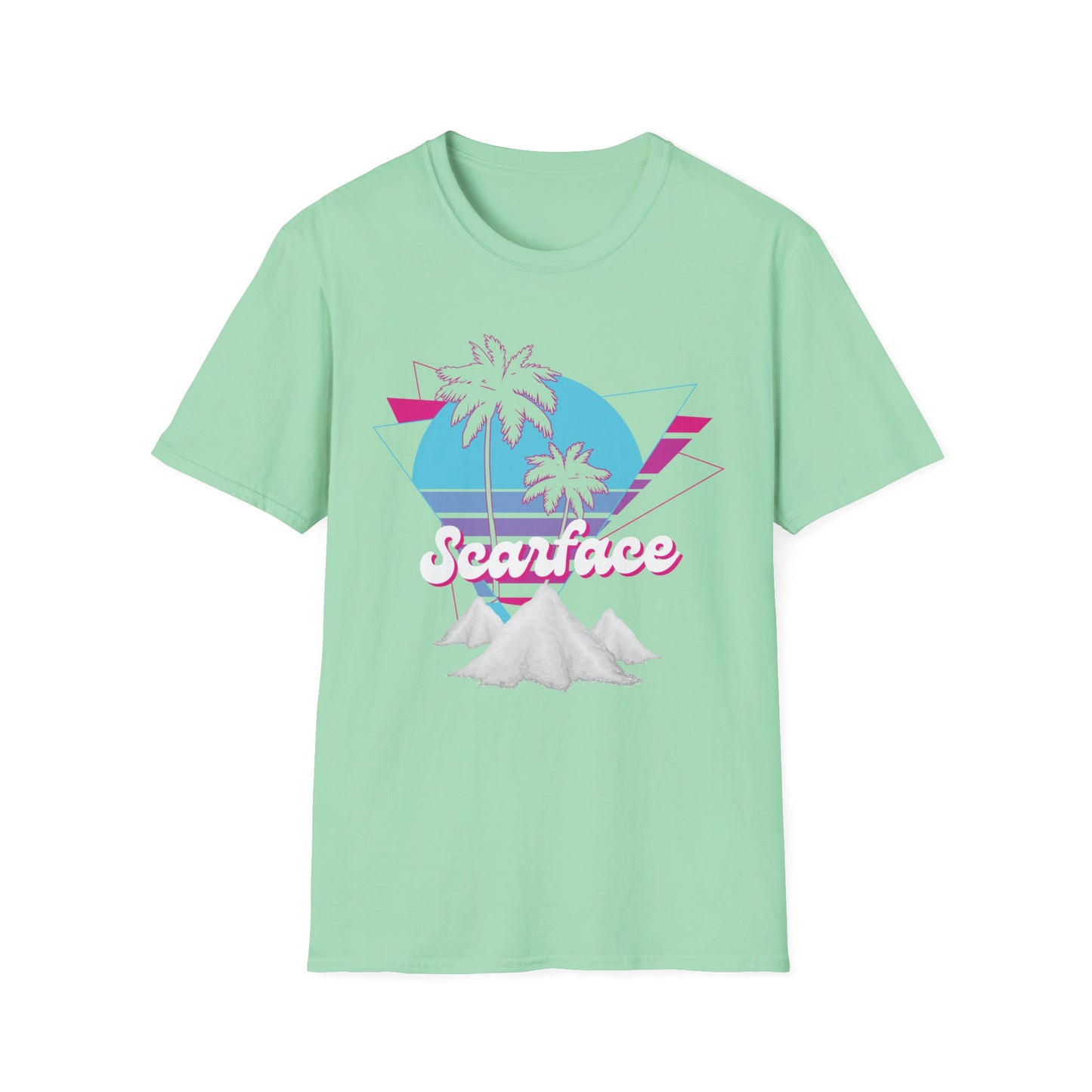 Scarface Neon Empire Graphic T-Shirt – Retro 80s Miami Streetwear Tee