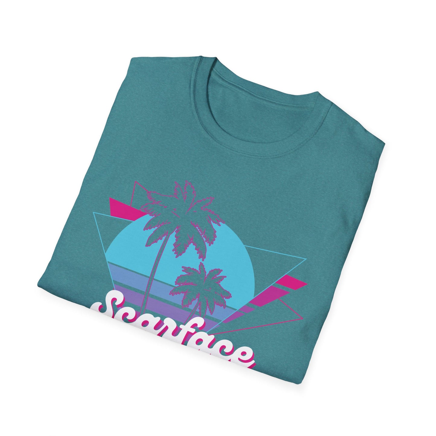 Scarface Neon Empire Graphic T-Shirt – Retro 80s Miami Streetwear Tee