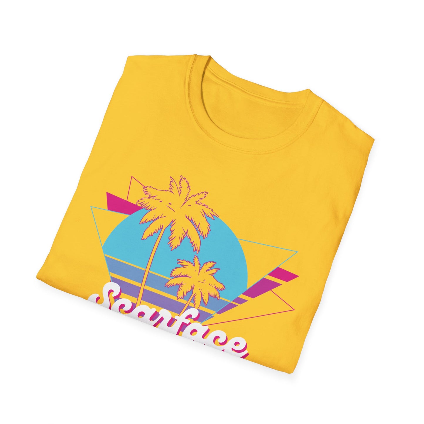 Scarface Neon Empire Graphic T-Shirt – Retro 80s Miami Streetwear Tee