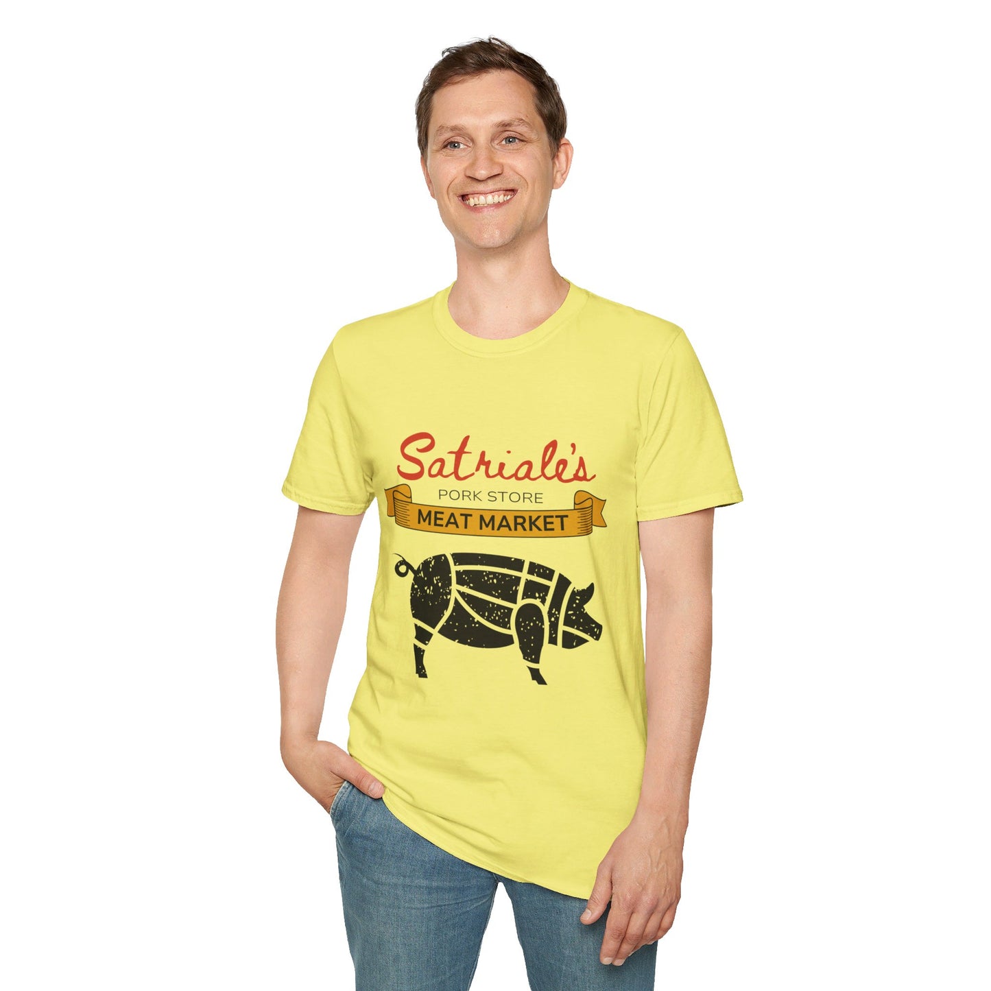 Satriale’s Pork Store T-Shirt – Vintage Meat Market Design