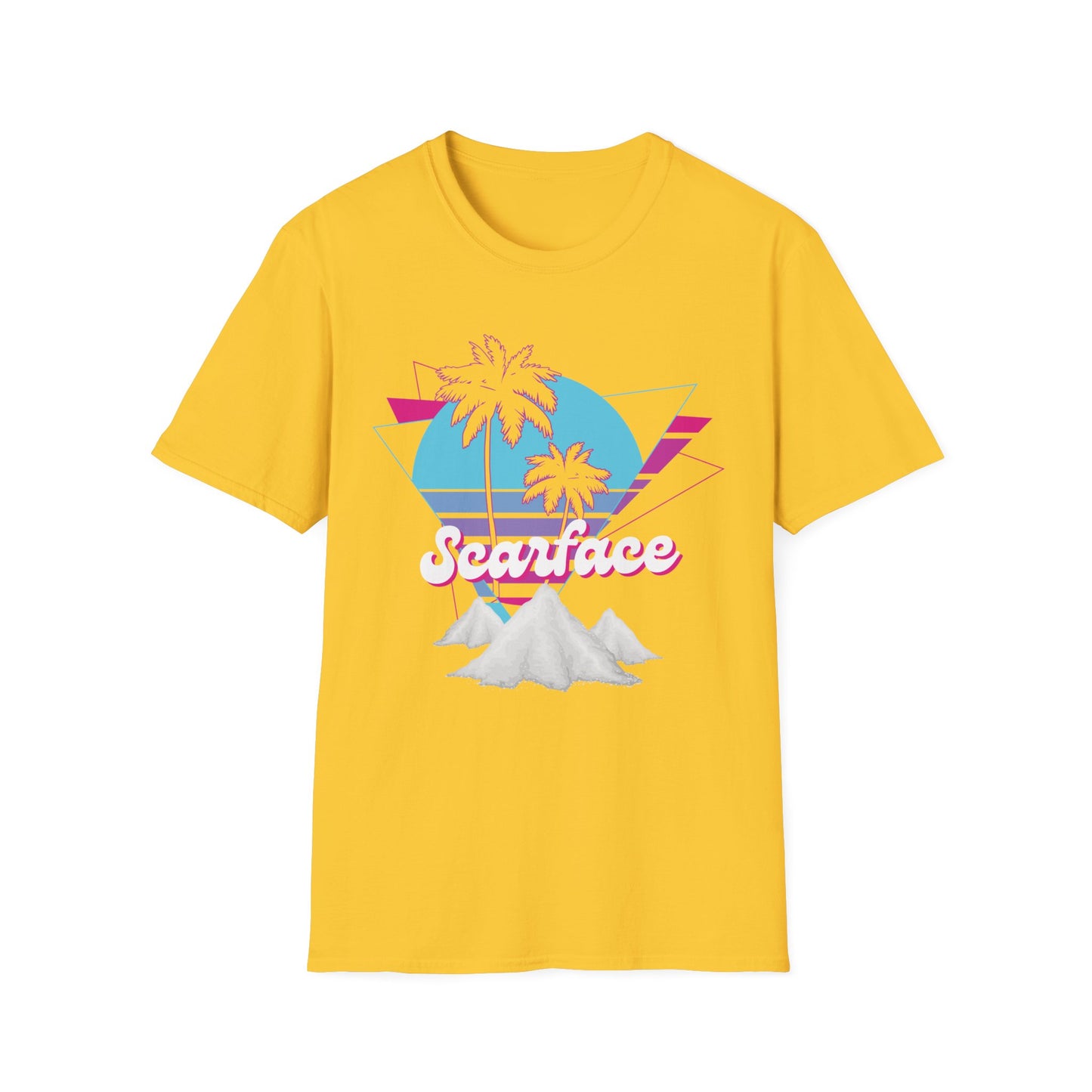 Scarface Neon Empire Graphic T-Shirt – Retro 80s Miami Streetwear Tee