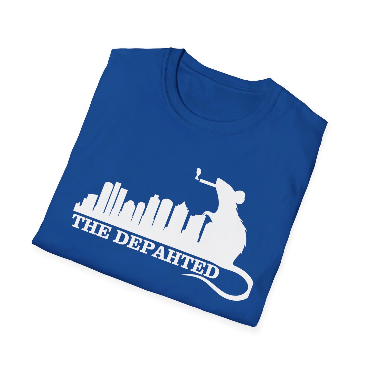 The Depahted T-Shirt – Smoking Rat Graphic Tee with Bold Quote