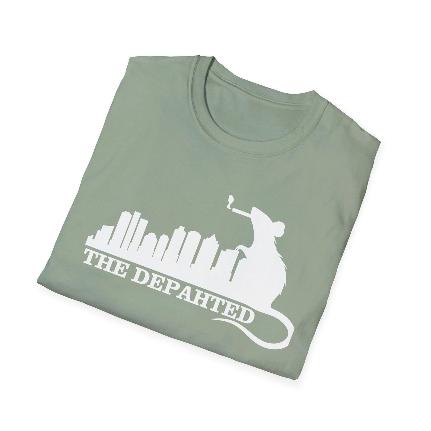 The Depahted T-Shirt – Smoking Rat Graphic Tee with Bold Quote