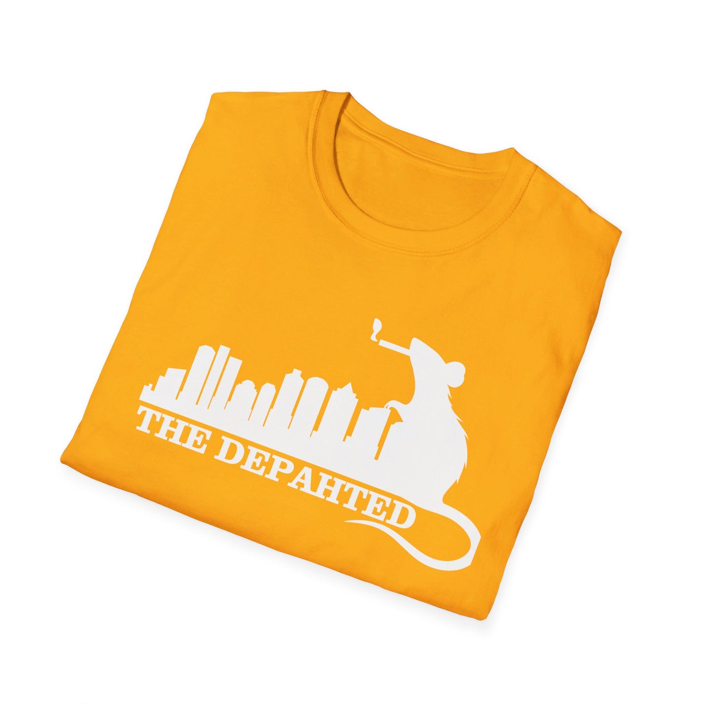 The Depahted T-Shirt – Smoking Rat Graphic Tee with Bold Quote