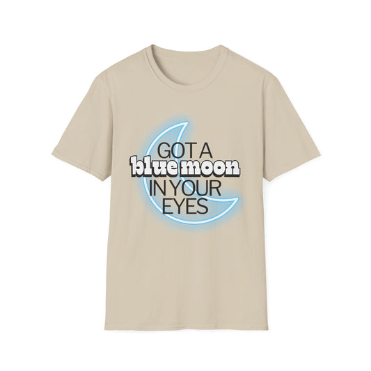 Blue Moon in Your Eyes T-Shirt – Retro Neon Graphic Tee