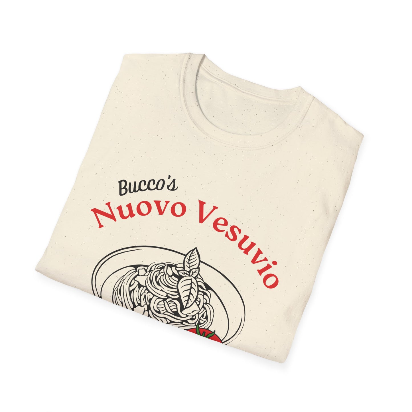 Nuovo Vesuvio Spaghetti Graphic T-Shirt – Italian Family Tradition Tee