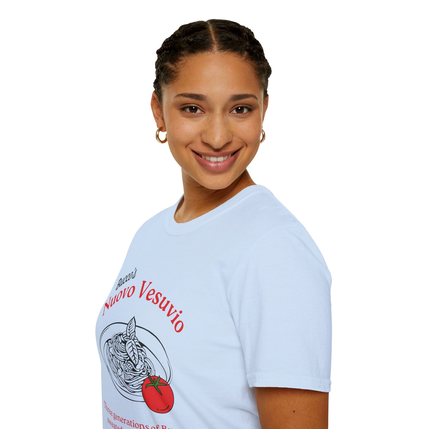 Nuovo Vesuvio Spaghetti Graphic T-Shirt – Italian Family Tradition Tee