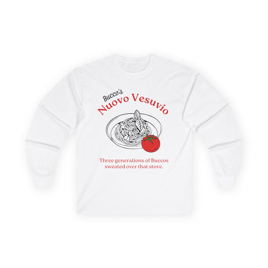 Nuovo Vesuvio Long Sleeve Tee – Classic Italian Family Flavor