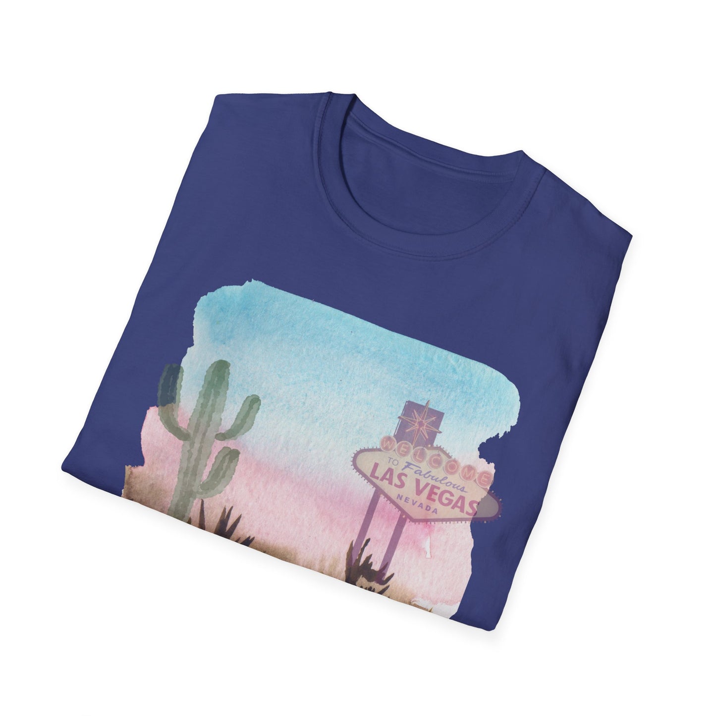 Desert Mirage Las Vegas Graphic T-Shirt – Watercolor Casino Streetwear