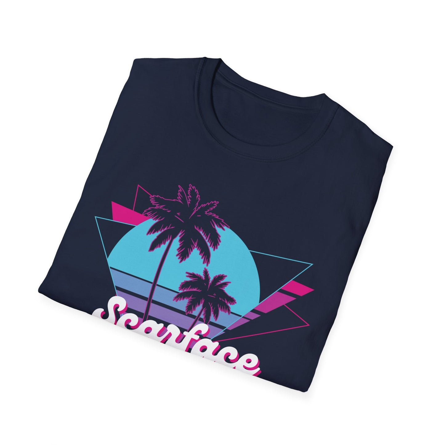 Scarface Neon Empire Graphic T-Shirt – Retro 80s Miami Streetwear Tee