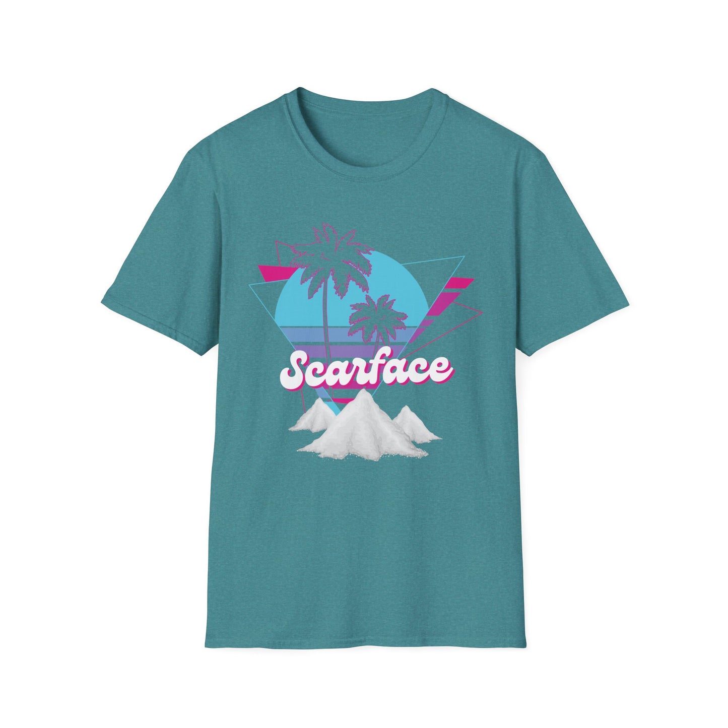Scarface Neon Empire Graphic T-Shirt – Retro 80s Miami Streetwear Tee