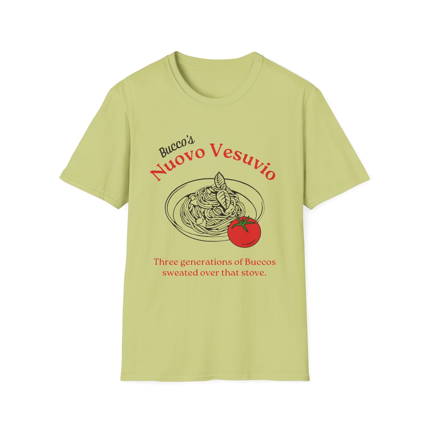 Nuovo Vesuvio Spaghetti Graphic T-Shirt – Italian Family Tradition Tee