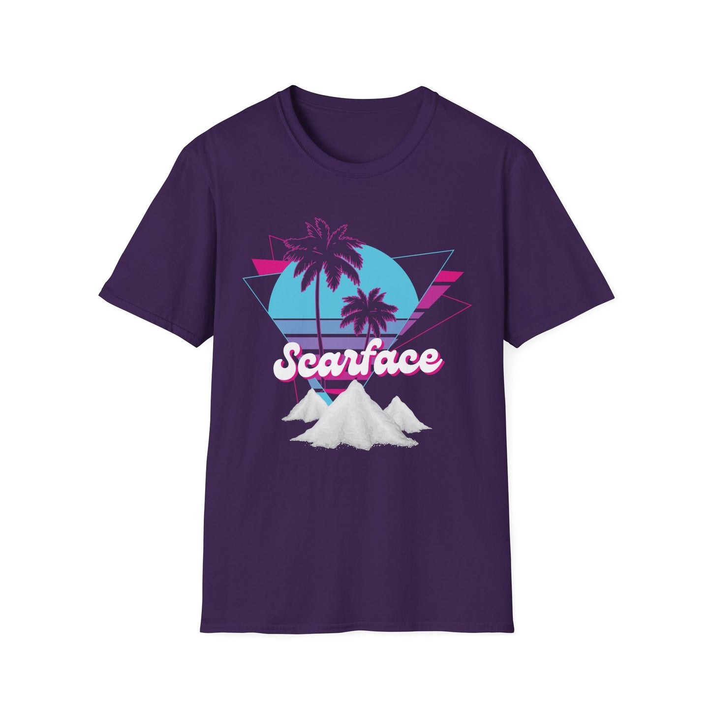 Scarface Neon Empire Graphic T-Shirt – Retro 80s Miami Streetwear Tee