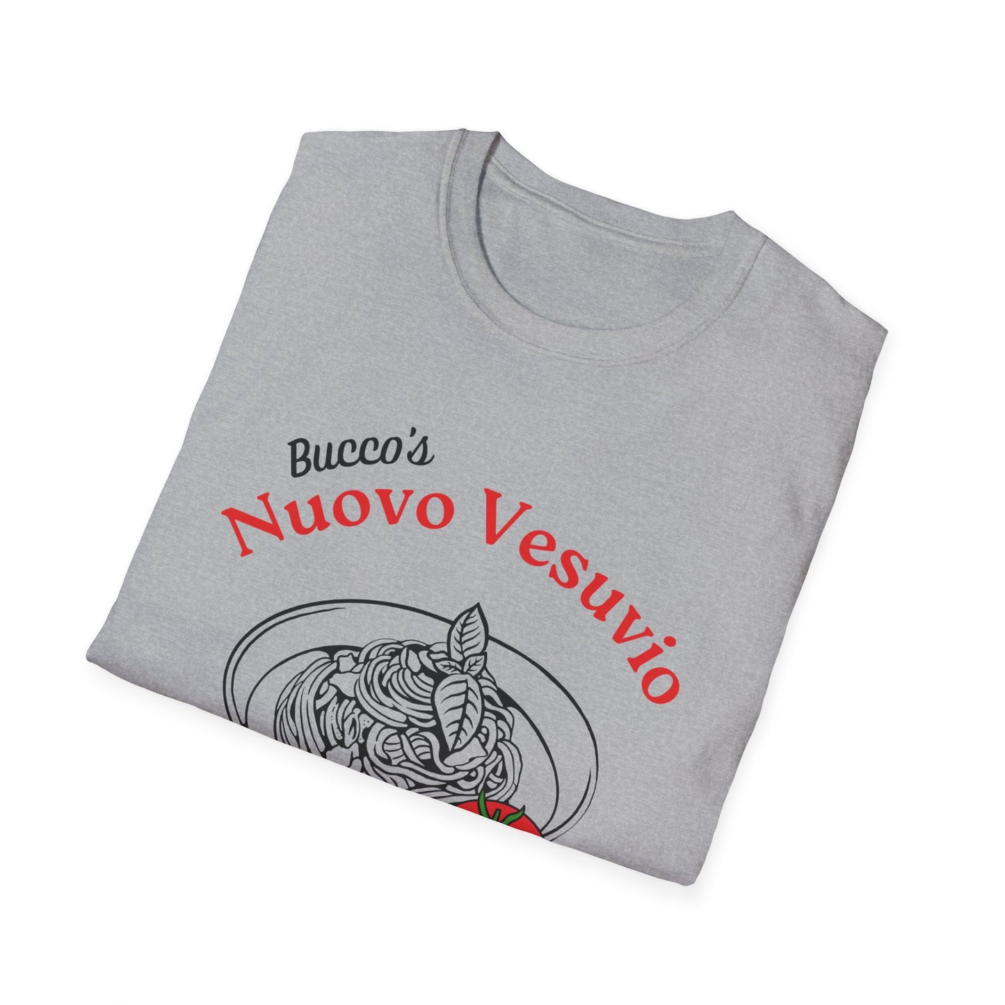 Nuovo Vesuvio Spaghetti Graphic T-Shirt – Italian Family Tradition Tee