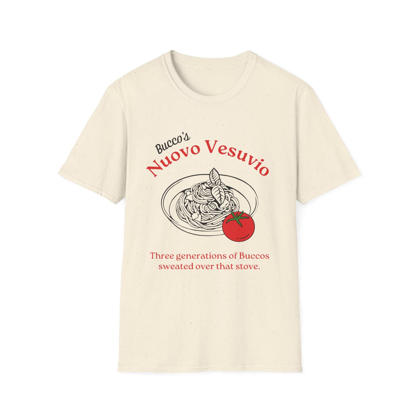 Nuovo Vesuvio Spaghetti Graphic T-Shirt – Italian Family Tradition Tee