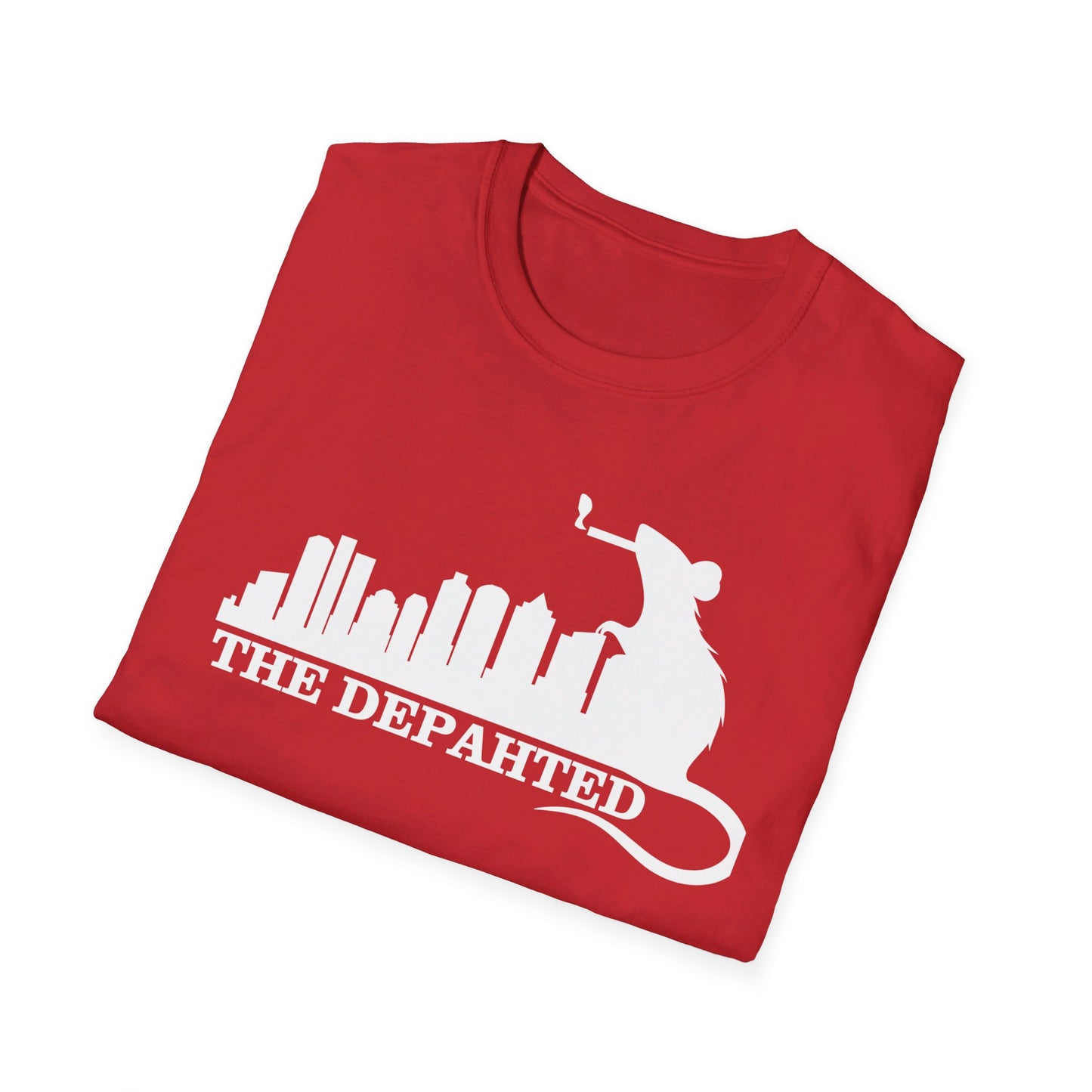 The Depahted T-Shirt – Smoking Rat Graphic Tee with Bold Quote