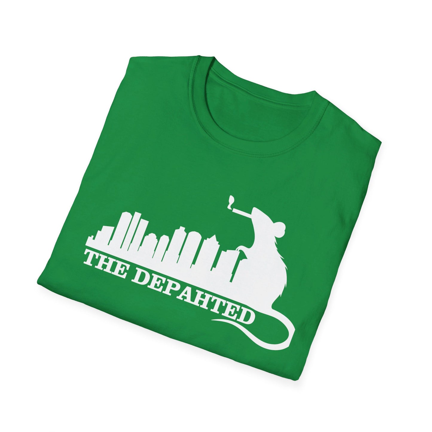 The Depahted T-Shirt – Smoking Rat Graphic Tee with Bold Quote