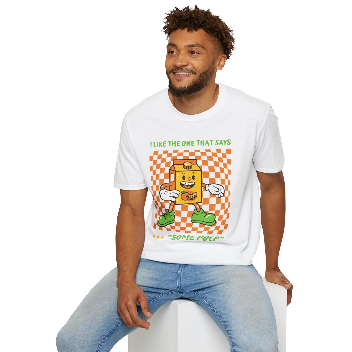 Some Pulp Retro Juice Graphic T-Shirt – Funny Cartoon Streetwear Tee