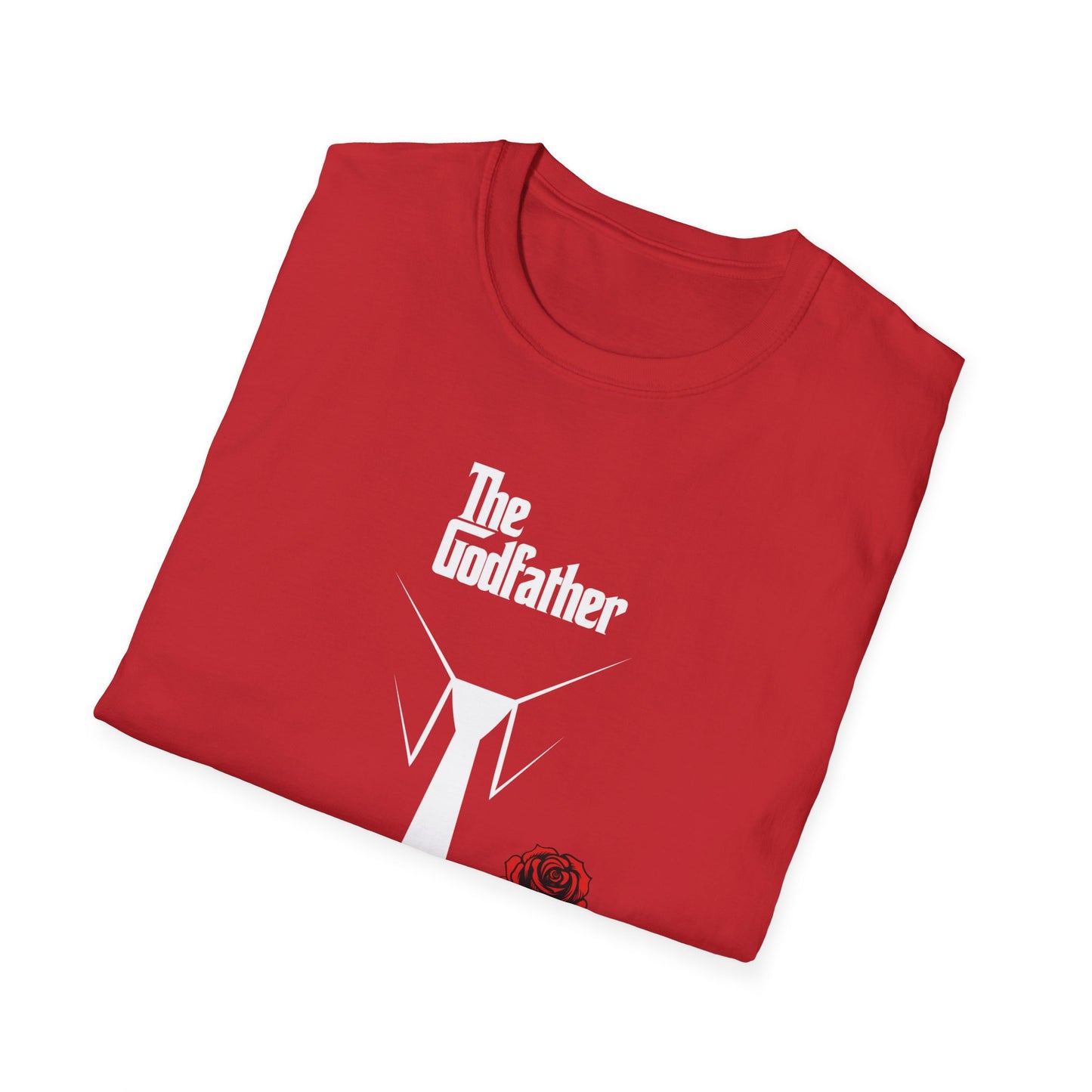 The Don’s Legacy T-Shirt – Iconic Mobster Suit & Rose Graphic Tee