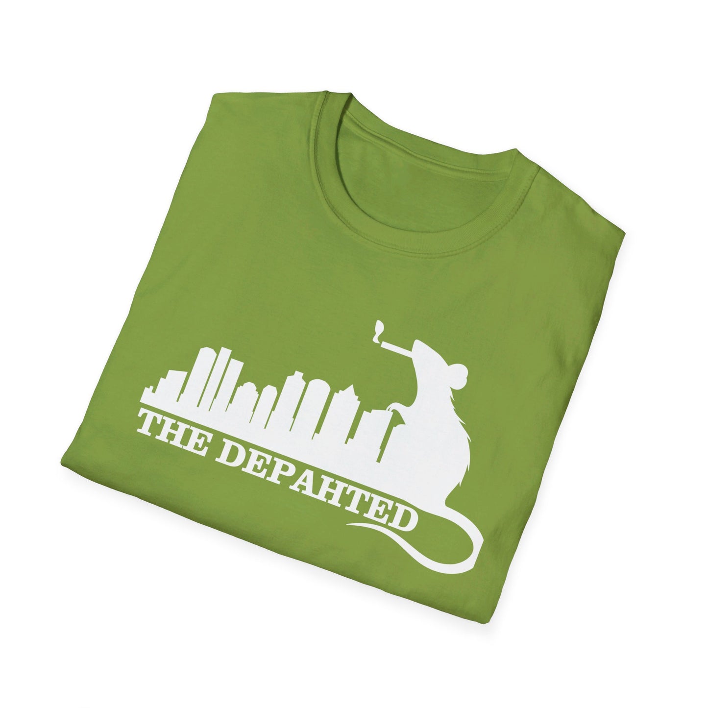 The Depahted T-Shirt – Smoking Rat Graphic Tee with Bold Quote