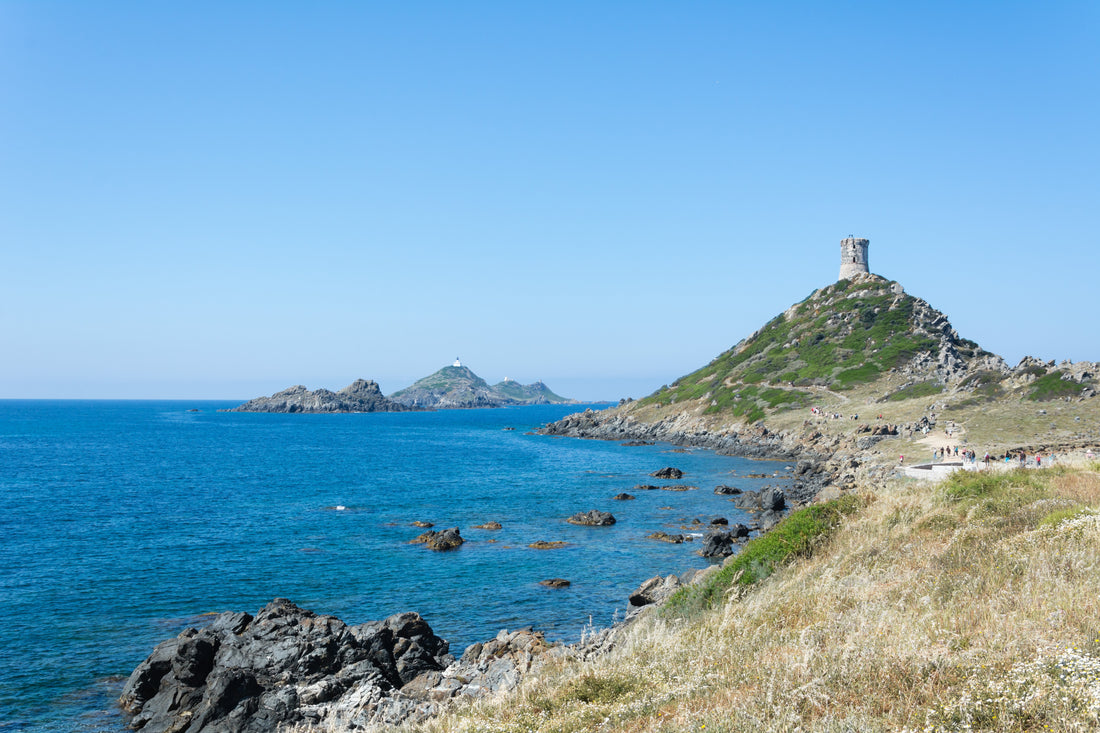 Corsican coastline near Ajaccio, where organized-crime arson attacks are under investigation