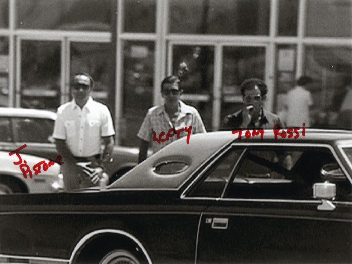 FBI surveillance photograph of Joseph Pistone, Lefty Ruggiero and Edgar Robb