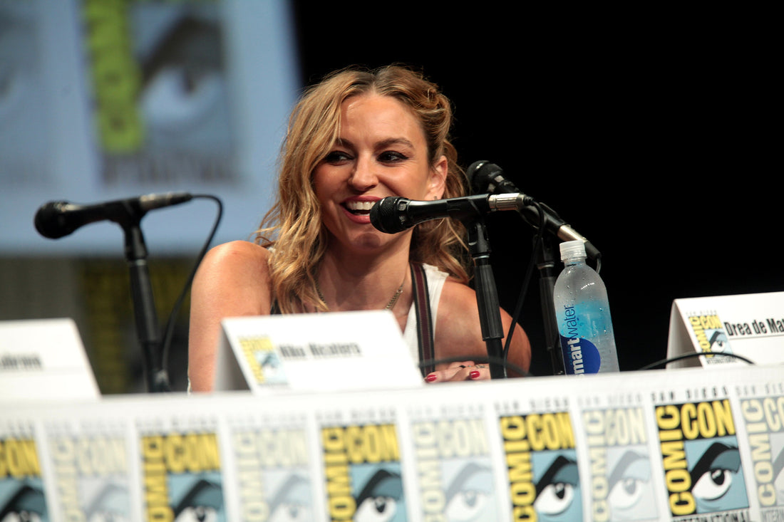 Drea de Matteo speaking at San Diego Comic-Con in 2014