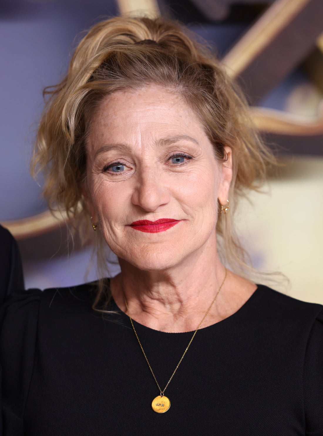 Edie Falco speaking at an event in Las Vegas in 2025
