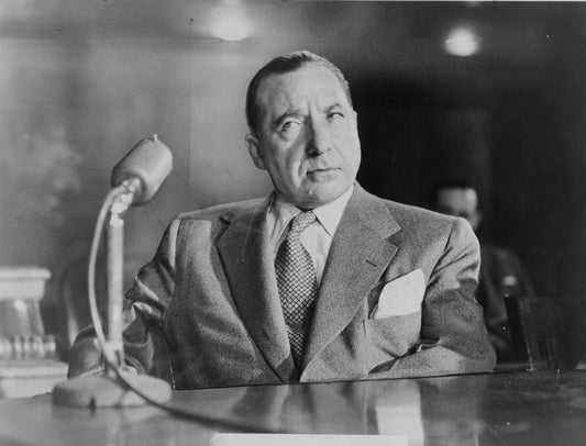 Frank Costello testifying before the Senate Kefauver Committee in 1951
