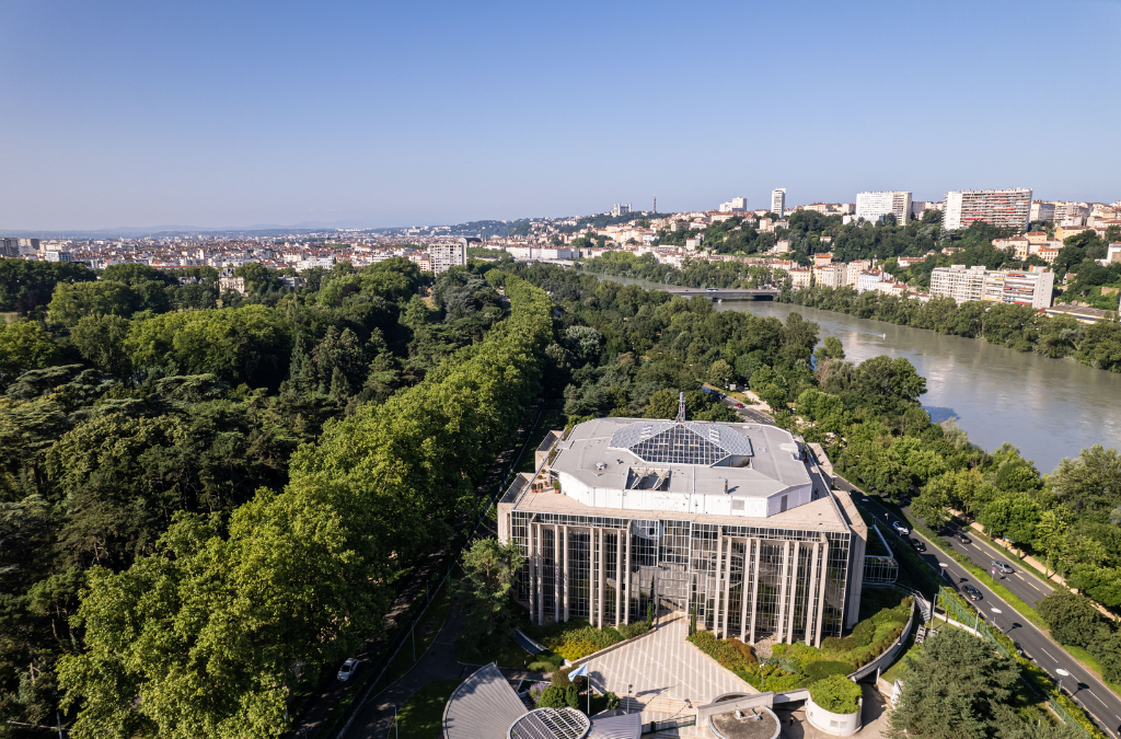 INTERPOL headquarters in Lyon, where Silver Notices coordinate global asset tracing