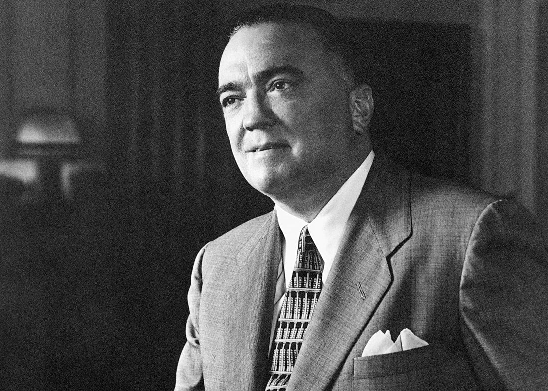 FBI Director J. Edgar Hoover in an official bureau portrait
