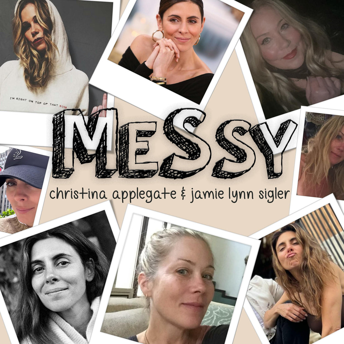 Jamie-Lynn Sigler and Christina Applegate in official MeSsy podcast artwork