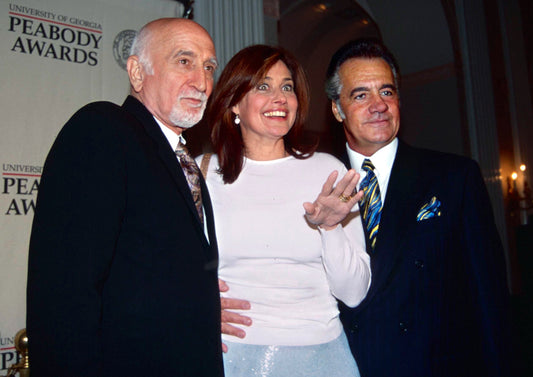 Lorraine Bracco with Sopranos cast members Dominic Chianese and Tony Sirico