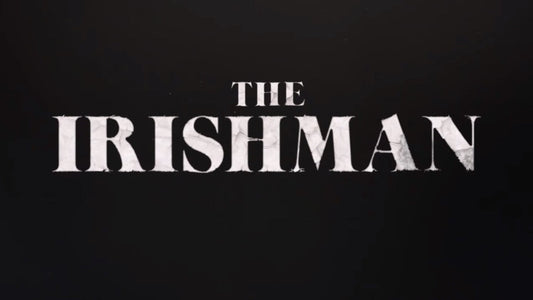 The Irishman title graphic for Martin Scorsese’s mob epic