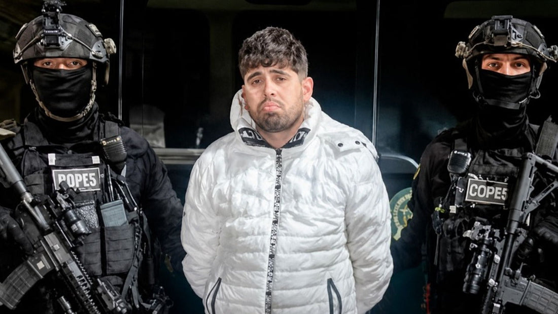 Luis Saúl Pérez Nieto in Colombian police custody after his Bogotá arrest
