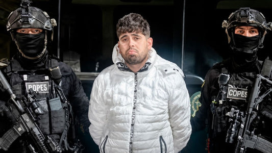 Luis Saúl Pérez Nieto in Colombian police custody after his Bogotá arrest