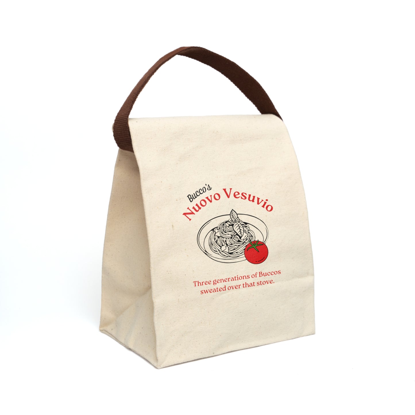 Vesuvios Canvas Lunch Bag with Strap